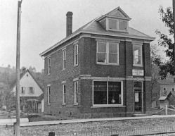 An old image of the original Friendship State Bank building.